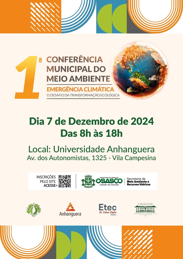1ª Conferência Municipal do Meio Ambiente - Emergência Climática Notícia sobre a 1ª Conferência Municipal do Meio Ambiente - Emergência Climática