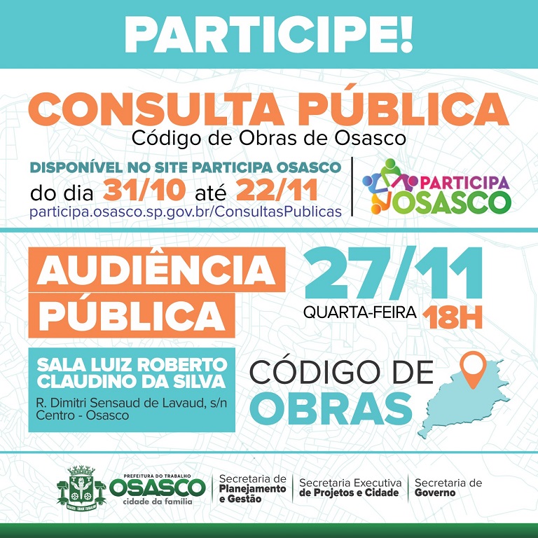 Audiência Pública Código de Obras Audiência Pública Código de Obras